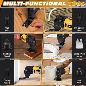 <span class=keywords><strong>Outil</strong></span> <span class=keywords><strong>oscillant</strong></span> <span class=keywords><strong>multifonction</strong></span> professionnel robuste avec moteur sans balais, sans fil, pour couper, poncer et racler - Product Image 3