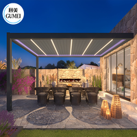 Prix d'usine Pergola 3x3 3x4m Pergola à lames Pergola solaire Kits de pergola en aluminium