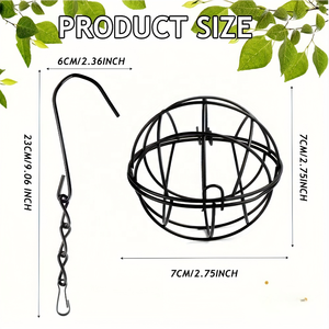 Supports <span class=keywords><strong>pour</strong></span> boules <span class=keywords><strong>de</strong></span> <span class=keywords><strong>graisse</strong></span>, mangeoires à oiseaux suspendues en métal avec crochets en S, distributeur <span class=keywords><strong>de</strong></span> nourriture <span class=keywords><strong>pour</strong></span> oiseaux sauvages, <span class=keywords><strong>boule</strong></span> <span class=keywords><strong>de</strong></span> <span class=keywords><strong>graisse</strong></span> - Product Image 6