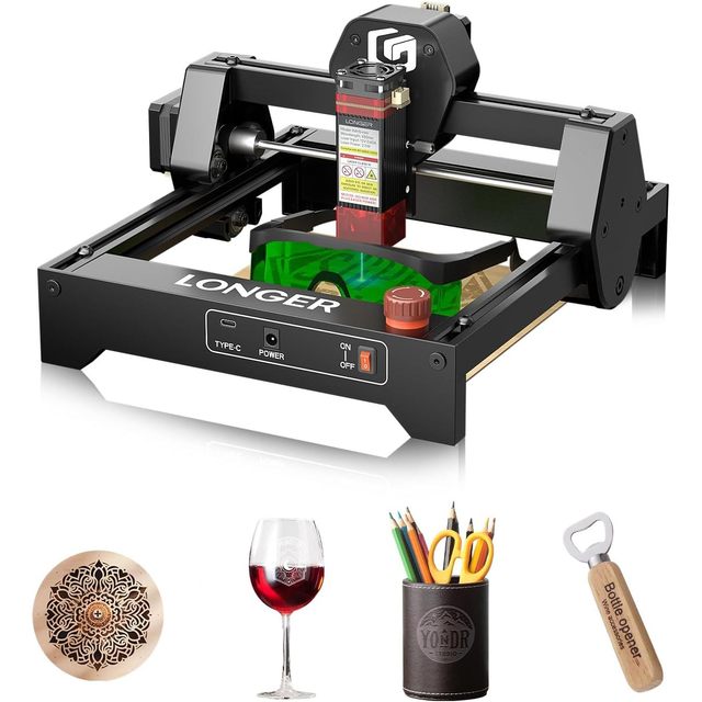 Longer Ray5 Mini 3.5W Laser Engraver 32-Bit High-Speed 12000mm/Min 0.04mm Compressed Spot WiFi APP Control Manual Engraving
