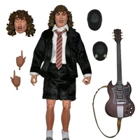 Figura de Acción de PVC de 8 Pulgadas de Angus Young, Guitarrista Principal de AC/DC, Modelo de Juguete de Moda con Temática de Música Rock and Roll, en Caja Clásica