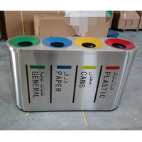 Poubelle en acier inoxydable Offre Spéciale poubelle de tri commerciale poubelles pubiennes pour les gares ferroviaires des aéroports scolaires