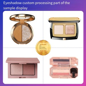 Commercio all'ingrosso di doppio colore satinato Mini Palette di ombretto trasparente custodia con <span class=keywords><strong>bianco</strong></span> e rosa ombretto secco Pallets per il trucco in polvere - Product Image 3