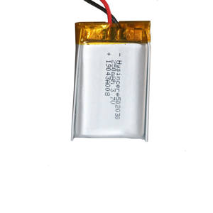 Lipo 502030 <strong>3</strong>,7 v 250 mah li-ion polymer battery with protection board - Product Image 5