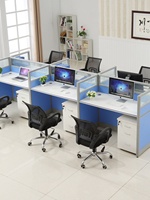 Postes de travail modulaires en L pour bureaux, avec cloisons en PVC, mobilier de bureau commercial, vente en gros directe usine