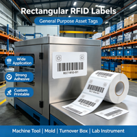Pita Label Maker Kustom, Pita Label Kontinu Profesional, Pita Label Warna RFID untuk Printer Tag RFID