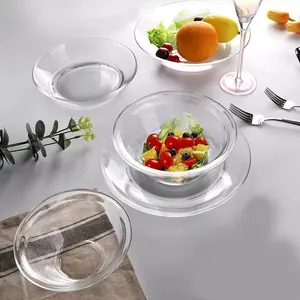 Bonne qualité 11 pouces plaine plat à dîner en <span class=keywords><strong>verre</strong></span> plaque - Product Image 1