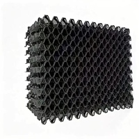 Panel de Enfriamiento Evaporativo con Marco de Acero Inoxidable Galvanizado y PVC Plástico Negro para Granjas Avícolas, Granjas Porcinas, Invernaderos y Ganado
