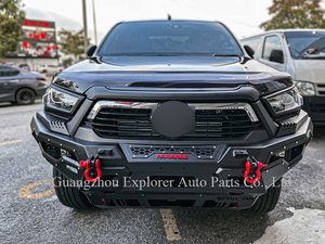 Defensa Delantera <span class=keywords><strong>Armando</strong></span> para Hilux Revo Rocco Facelift 2021-2023 con Luz Led y Soporte para Cabrestante Accesorios para Auto 4X4 Barra de Parachoques - Product Image 5