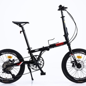Fabricant direct Sanhema, vélo pliable de 16 pouces, cadre en acier au carbone, freins à disque doubles, vélo léger et portable - Product Image 1