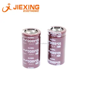 Capacitor eletrolítico 50v6800uf 25*50mm, 6800uf/50v kmh series original nippon 105 graus