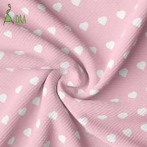 Liverpool Bullet Fabric Love Heart Tela estampada 95% poliéster 5% Spandex Tela para ropa <span class=keywords><strong>de</strong></span> bebé - Product Image 2
