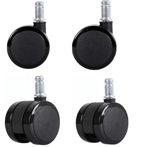 2-Zoll-Möbelrollen 50-mm-Bürostuhl PU-Lenkrad Langlebiges 2-Zoll-Rollen rad - Product Image 2