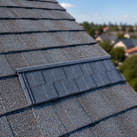 Tuiles de toiture en acier revêtu de pierre, colorées, pour la construction résidentielle - Vente en gros