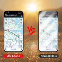Protecteur d'écran antireflet AR 9H 2.5D transparent 96% pour iphone 17 16 Pro Max 13 14 15 AR verre trempé