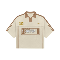 Maillot de football américain vintage Tontons au design original personnalisé, broderie logo, 260 grammes, en tricot, coupe courte