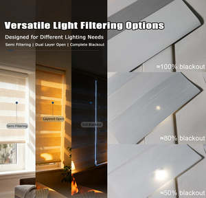 Tende a Rullo Zebra con Motore Elettrico Integrato per Finestre alla Francese - Product Image 6