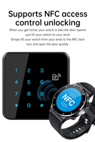 Jam Tangan Pintar QW33 NFC Berkualitas Tinggi Terbaru 2024, Laris untuk Pria, Jam Olahraga Kebugaran untuk Android iOS