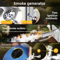 Fumoir Électrique en Acier Inoxydable Personnalisé avec Dispositif de Fumage et Charbon de Bois Artisanal pour Saucisses, Bacon et Barbecues