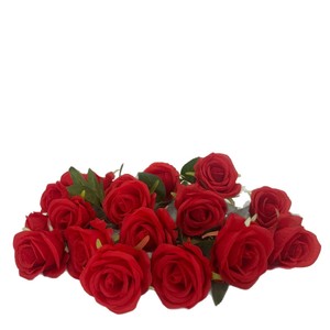 <b>Artificial</b> Rose Single <b>Stem</b> Red Wine Red High Simulation Valentine'S Day Home Decor Silk Flower Ornament - Product Image 5