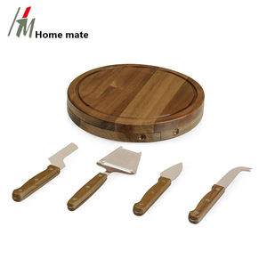 Tablero de madera de Acacia para <span class=keywords><strong>queso</strong></span> y carne, juego versátil con 4 herramientas para <span class=keywords><strong>queso</strong></span> - Product Image 4