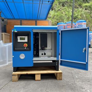 Airstone 3.7kW 5HP một pha <span class=keywords><strong>220V</strong></span> 5-10bar 200l-400l/PHÚT Máy nén khí trục vít nhỏ để phun sơn - Product Image 2