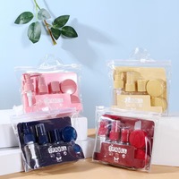 Ensemble de flacons de voyage en plastique de 30 ml, lot de 6 pièces, contenants de distribution cosmétiques, flacon de lotion, crème, vaporisateur, flacon à bouchon rabattable, pot