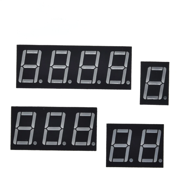 0.56-inch LED Display, 7-segment 1-digit / 2-digit / 3-digit / 4-digit Digital Tubes, Red Common Cathode/anode Digital