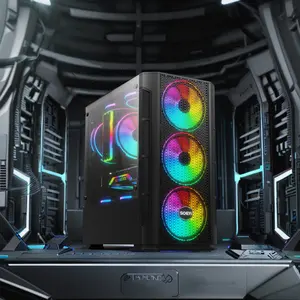Factory Sales Aluminum Gaming Chassis Best RGB ATX Micro ATX Mini ITX PC Computer Cases with Cool Style and CPU Fan Cabinet