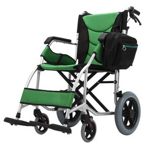 Fauteuil roulant de voyage pliable manuel léger en alliage d'aluminium pour adultes handicapés et personnes âgées, chaise de transport compacte et sécurisée - Product Image 1