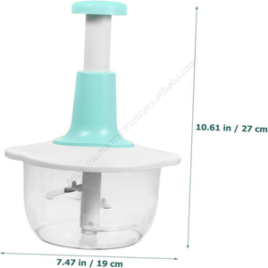 Picadoras manuales de verduras Yuou al por mayor, tipo prensa, para uso doméstico, cortadores de carne y ajo, batidores y mezcladores de alimentos para cocina. - Product Image 3