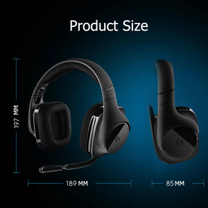 Logitech (G) หูฟัง G533 7.1ไร้สาย, หูฟังเล่นเกมเสียงรอบทิศทางหูฟังไมโครโฟนหูฟังแข่งขันคอมพิวเตอร์ - Product Image 5