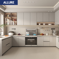 Meubles d'organisation de cuisine Allure Durable avec robinet, design moderne, armoires de cuisine et de rangement en verre