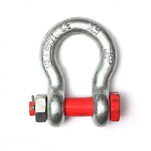 <span class=keywords><strong>G213</strong></span> G215 G2130 G2150 Acier forgé 3/8 1/2 5/8 Manille de grue galvanisée Manille d'arc en D - Product Image 1