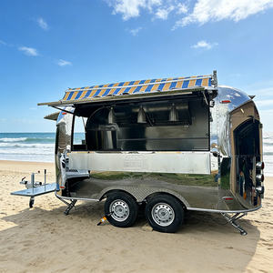 Food Trailer Kitchen Mobile Fast Food Cart <b>BBQ</b> Smoker Coffee Cart Concession Trailer Fully Equipped Design Catering Trailers - Product Image 3
