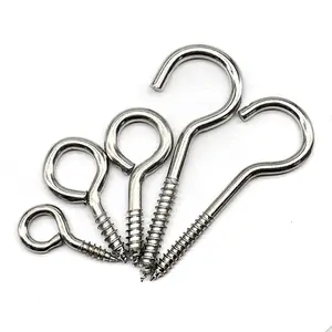 High Quality Customization Open Your Eyes And Attack Yourself C Hook Screw Eye Bolt Hook Closed Shape Screw Hook