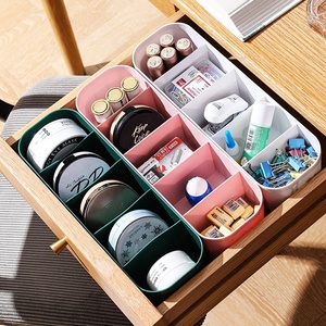Organisateur de rangement multifonctionnel en plastique anti-poussière pour <span class=keywords><strong>sous</strong></span>-vêtements, chaussettes, soutien-gorge, cosmétiques, tiroir de <span class=keywords><strong>bureau</strong></span>, placard, avec couvercle - Product Image 5