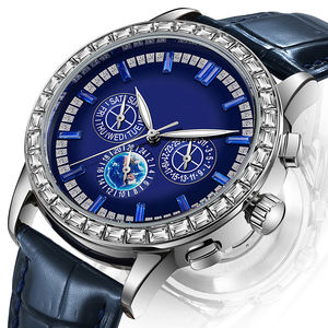 Luminous Moon Phase Daydate 기능 맞춤형 로고 스테인레스 스틸 공장 아울렛이있는 남성용 고급 자동 기계식 시계 - Product Image 1