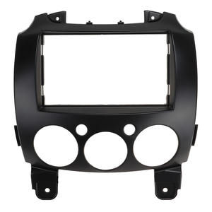 Autoradio <span class=keywords><strong>2</strong></span> Din Stéréo Fascia Sur Tableau de bord Garniture Kit Cadre de Panneau Pour Mazda <span class=keywords><strong>2</strong></span> 2010 Demio 2007 + - Product Image 2