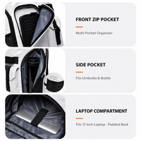 Sac à dos de voyage Oxford de haute qualité à grande capacité avec plusieurs compartiments pour l'extérieur