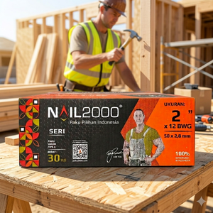 Industrial Grade Anti-Rust Polished Common <b>Nails</b> with Patterned Grip Head for Heavy-Duty Framing - Product Image 3