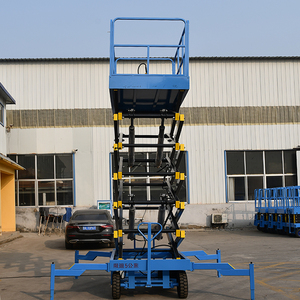 Platform Kerja Udara Portabel <span class=keywords><strong>Scissor</strong></span> Lift Hidrolik 220V 380V untuk Gudang - Product Image 6