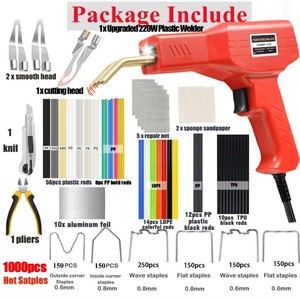 Pistola <span class=keywords><strong>per</strong></span> Saldatura <span class=keywords><strong>Plastica</strong></span>, Kit di Strumenti <span class=keywords><strong>per</strong></span> Riparazione Auto e Diagnostica - Product Image 2