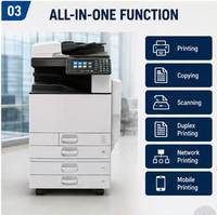 Copieur multifonction monochrome A3, imprimante, scanner, fax, machine de bureau d'occasion, Japon, MP3055 MP4055 MP5055 MP6055