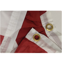 3ftx1.5ft Polyester Patriotic Half Fan National Flag Banner American US Fan Bunting Flag 4th of july Decoration Outdoor