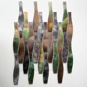 Azulejos de Mosaico Metálico Modernos, Resistentes al Agua, Ecológicos, de Lujo, con Diseño de Bola de Boliche, para Sala de Estar, Baño, Cocina, Revestimiento de Paredes, <span class=keywords><strong>Villa</strong></span> - Product Image 1