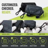 Support de sacs à déjections canines DOLET en gros, écologique et étanche, avec ceintures en nylon/néoprène à clipser facilement, distributeur personnalisable