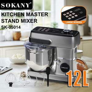 Amasadora de mesa de soporte de acero inoxidable de 12L, batidor de huevos eléctrico <span class=keywords><strong>para</strong></span> <span class=keywords><strong>Chef</strong></span> doméstico, mezclador de cocina <span class=keywords><strong>para</strong></span> hornear - Product Image 3