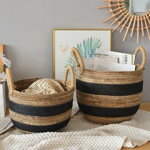 Storage <b>baskets</b>, rope <b>baskets</b>, banana organizers, rattan storage <b>baskets</b>, toy organizers, <b>large</b> capacity woven <b>baskets</b>, balcony - Product Image 2