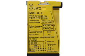 MS91-12-R/230VAC ตัวควบคุมระดับ - ตรวจจับของเหลว/เอาต์พุตรีเลย์ - ป้องกันฟองอากาศด้วย ABS สำหรับการตรวจสอบสารเคมี - Product Image 3